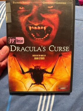 Artisan Dracula's Curse DVD Disc with Fiery Red-Orange Artwork